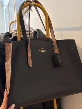 Coach | Bags | Coach Black Leather Legacy Tote J8c606 | Poshmark
